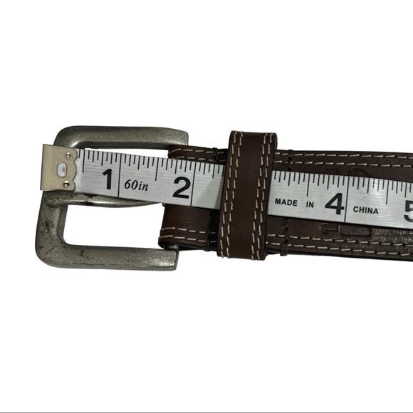 Timberland PRO Men's Genuine Brown Leather Belt Size 52 Casual - Picture 15 of 16